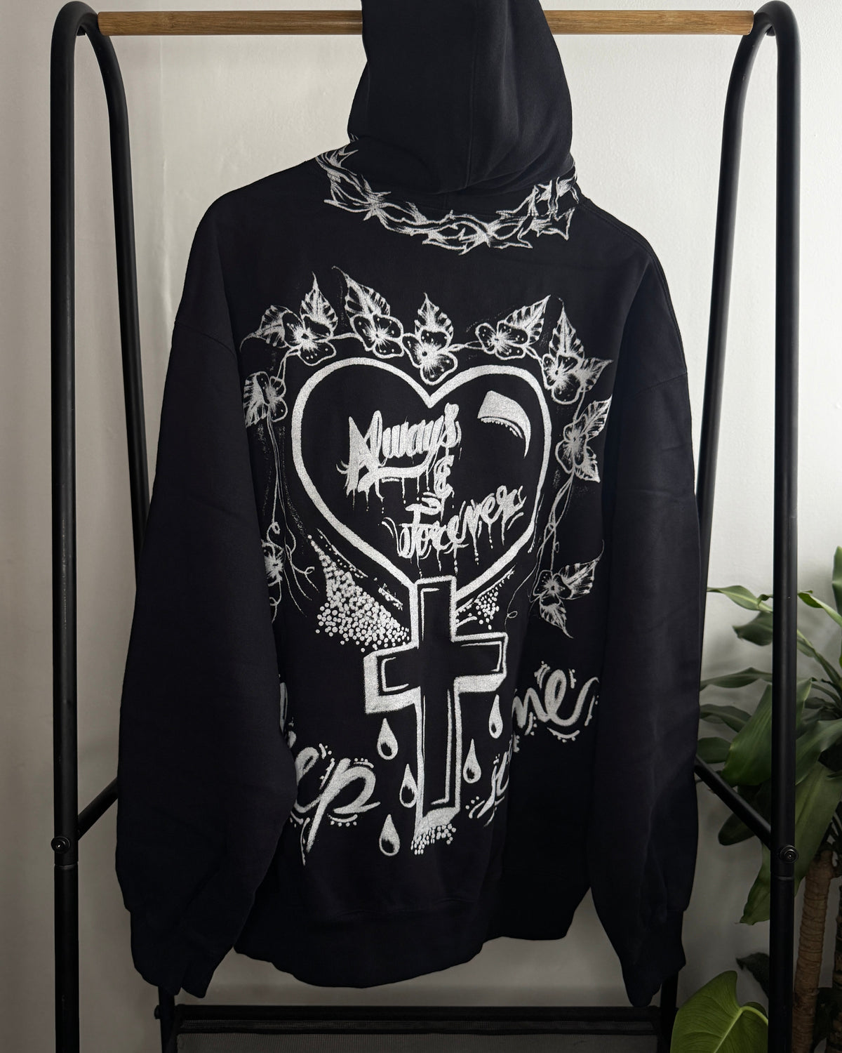 Hoodie ”Forever" Black XL