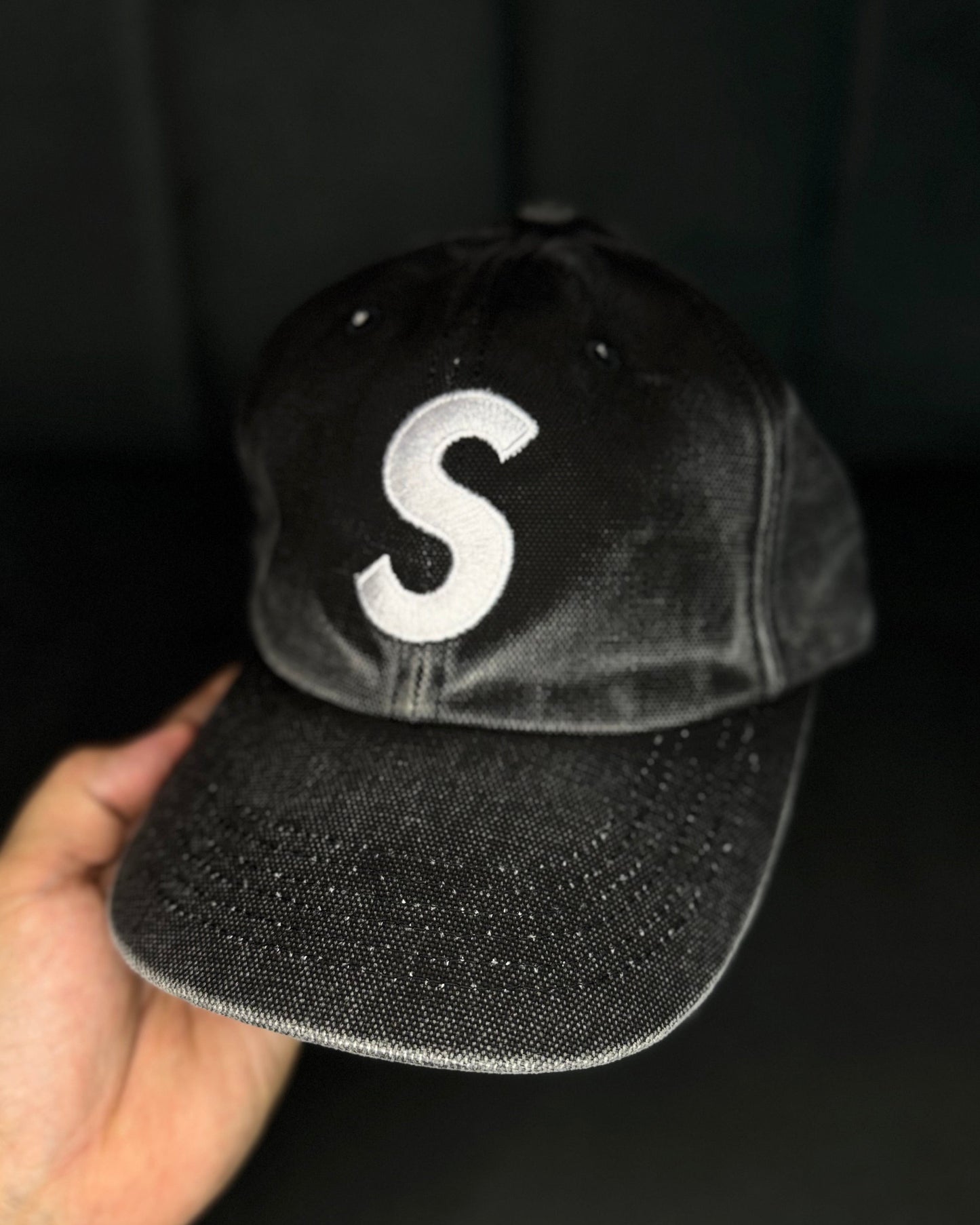 Pigment coated S Logo 6-Panel Black