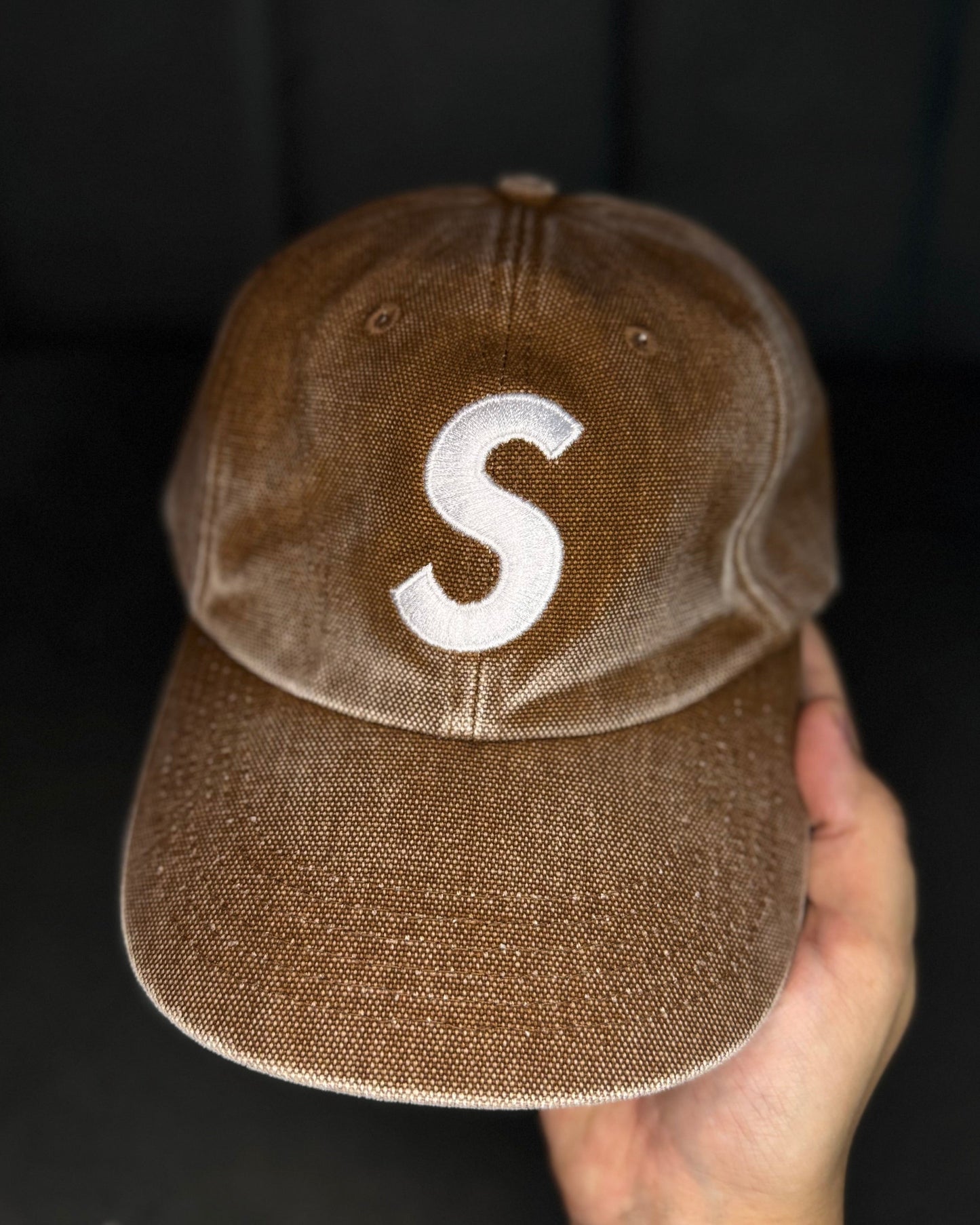 Pigment coated S Logo 6-Panel Brown