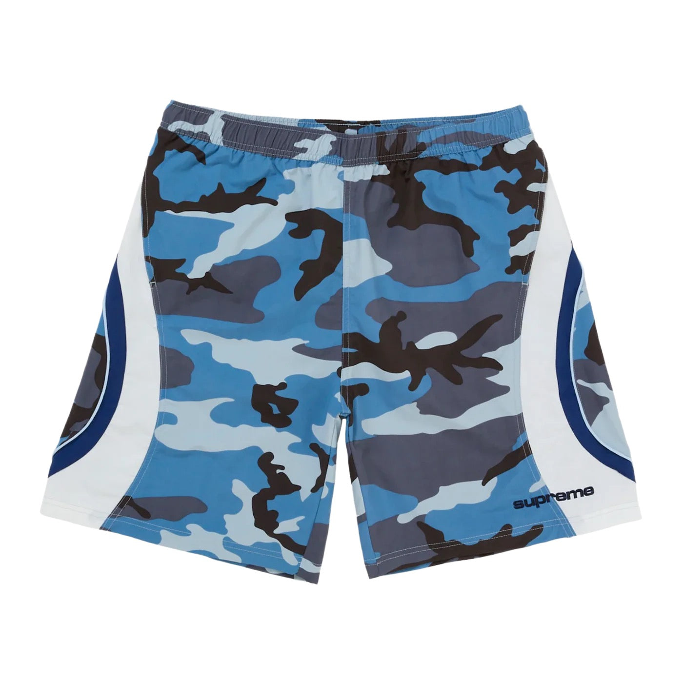 Paneled Water Short Camo Blue M