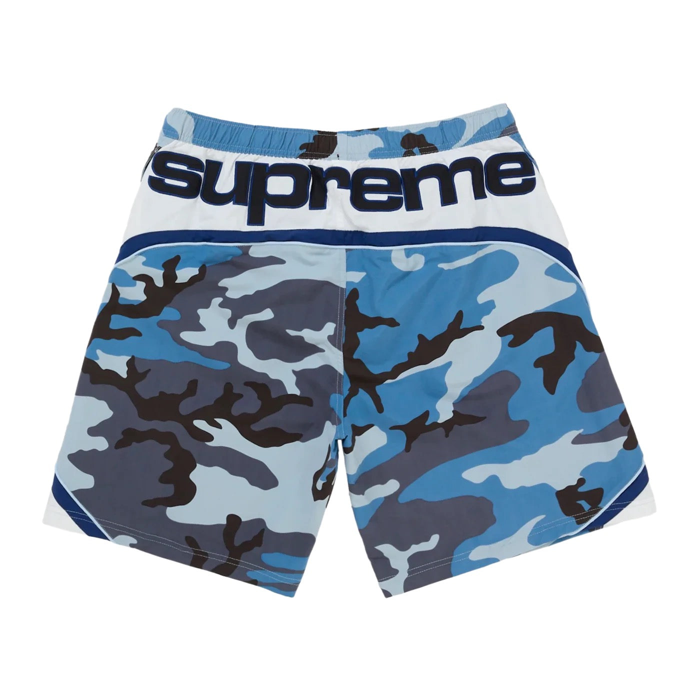 Paneled Water Short Camo Blue M