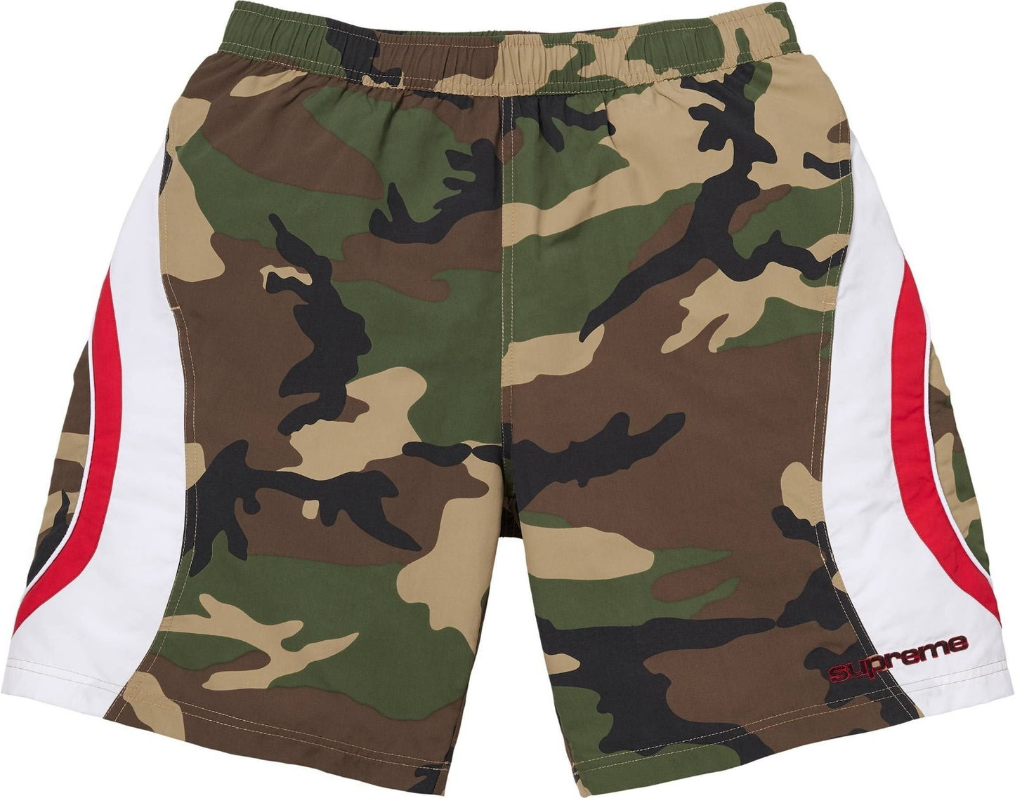 Paneled Water Short Camo Green L