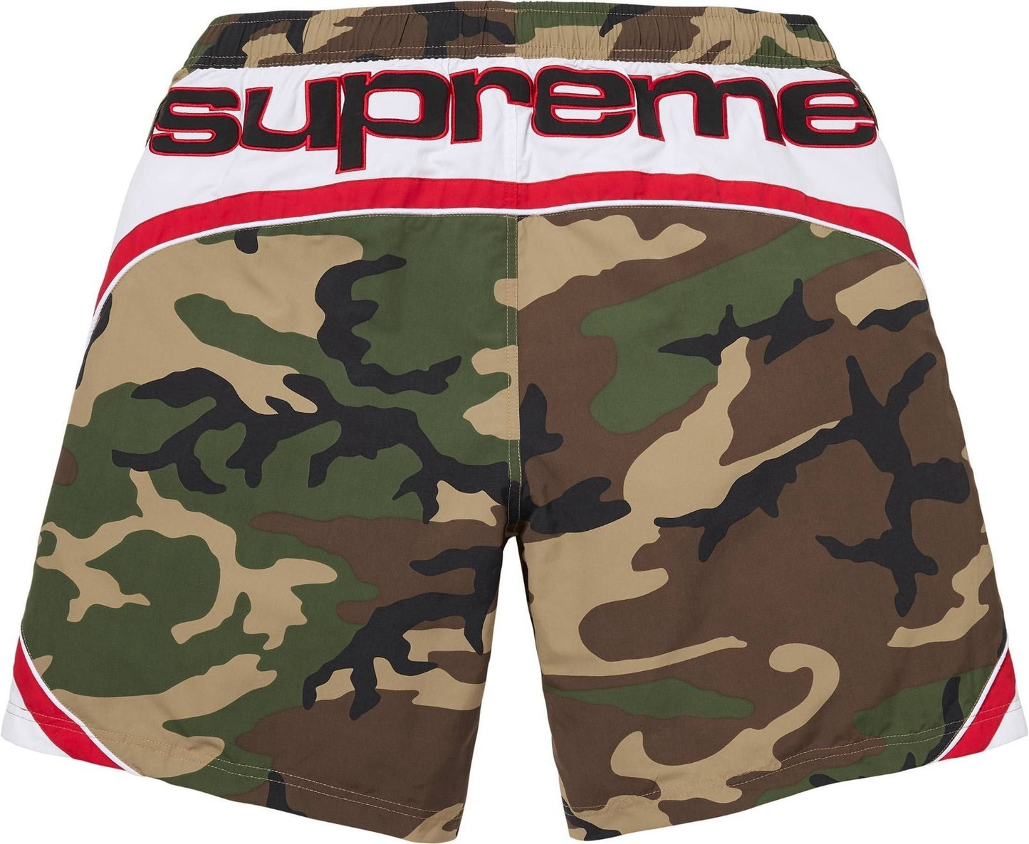 Paneled Water Short Camo Green L