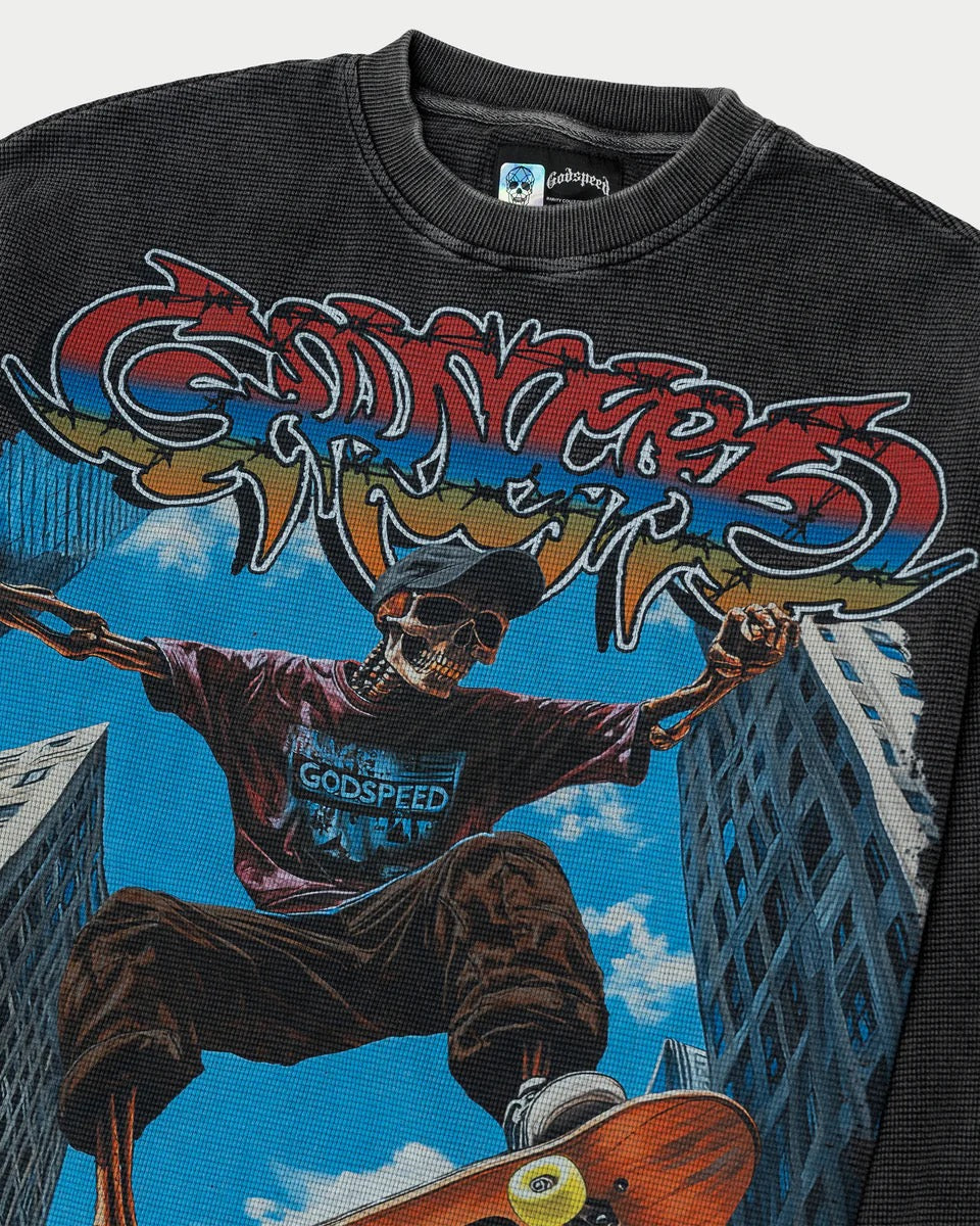 T-Shirt “Ollie” LS Thermal Black XL