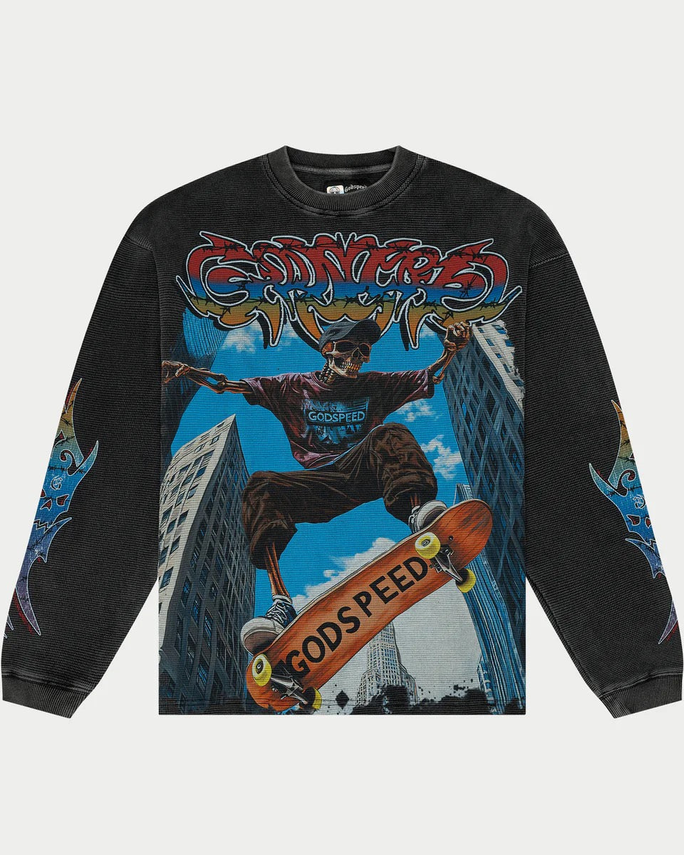 T-Shirt “Ollie” LS Thermal Black XL