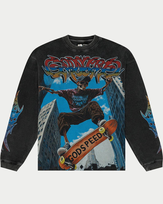 T-Shirt “Ollie” LS Thermal Black XL