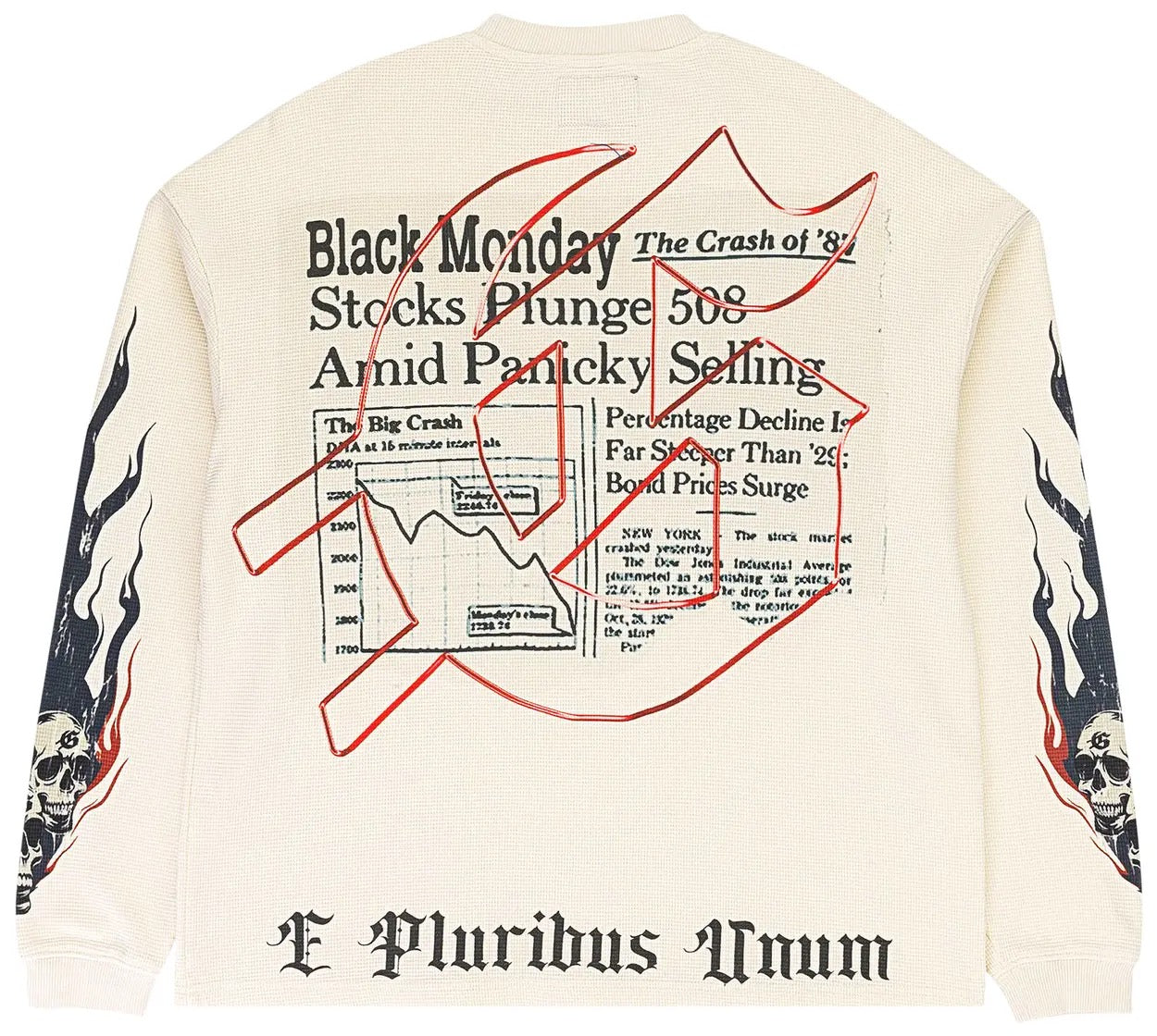 T-Shirt “Black Monday” LS Thermal Cream L