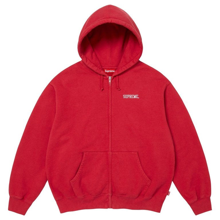 Zip Up Hoodie ”Blessed Appliqué" Red XL