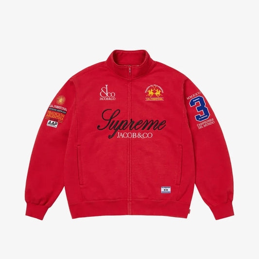 Sweatshirt Zip Up x La Martina x Jacob&Co Red L