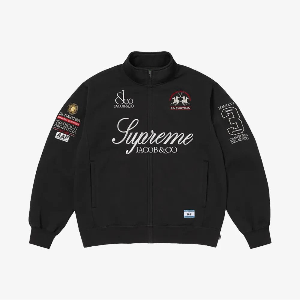 Sweatshirt Zip Up x La Martina x Jacob&Co Black XL