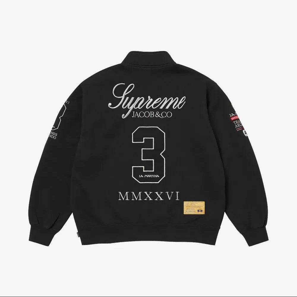 Sweatshirt Zip Up x La Martina x Jacob&Co Black XL