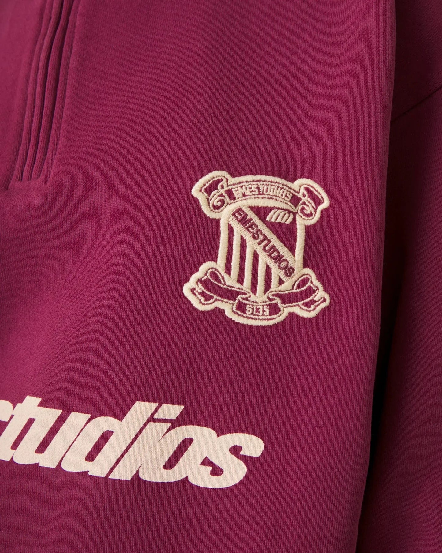 Peak Burgundy Half Zip L