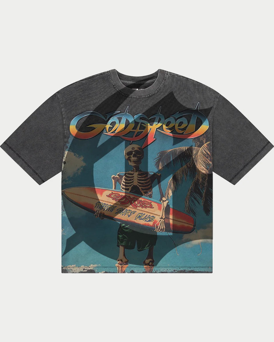 T-Shirt “Miami Surf Club” Black L