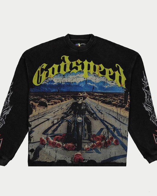 T-Shirt “Long Lonely Road” LS Thermal Black XL