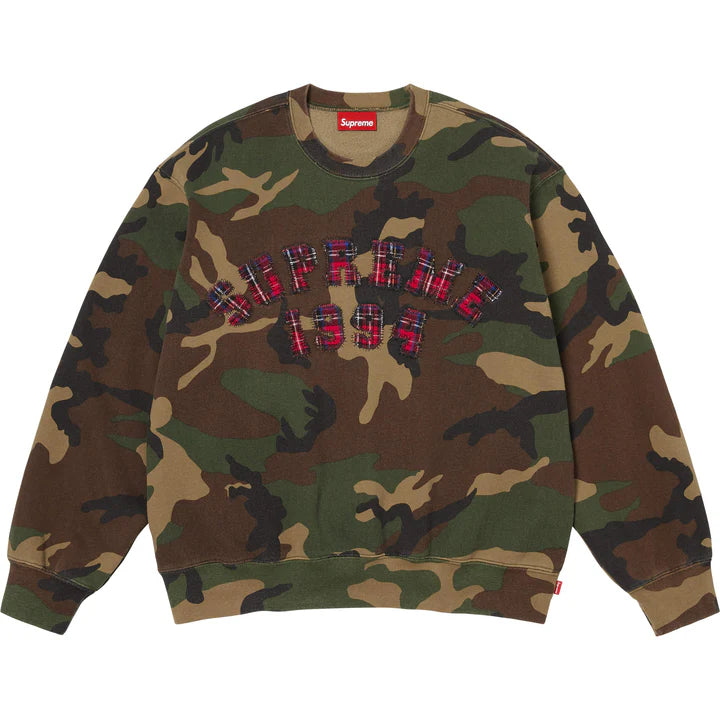 Plaid Arc Crewneck Camo XL