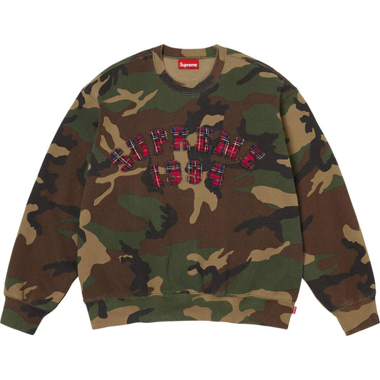 Plaid Arc Crewneck Camo XL