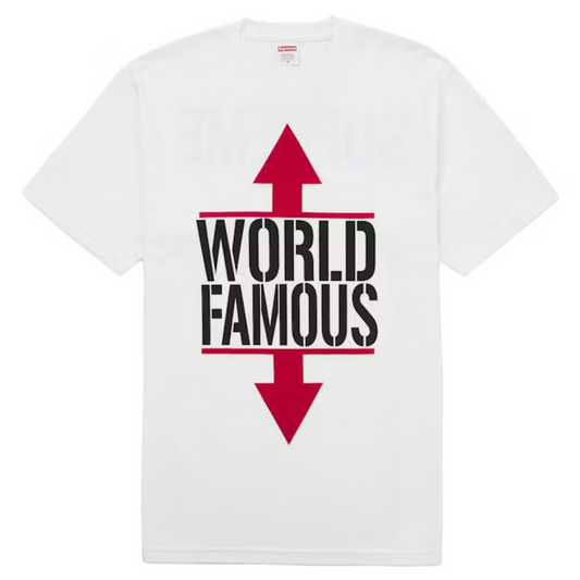 T-shirt “World Famous Tee" White