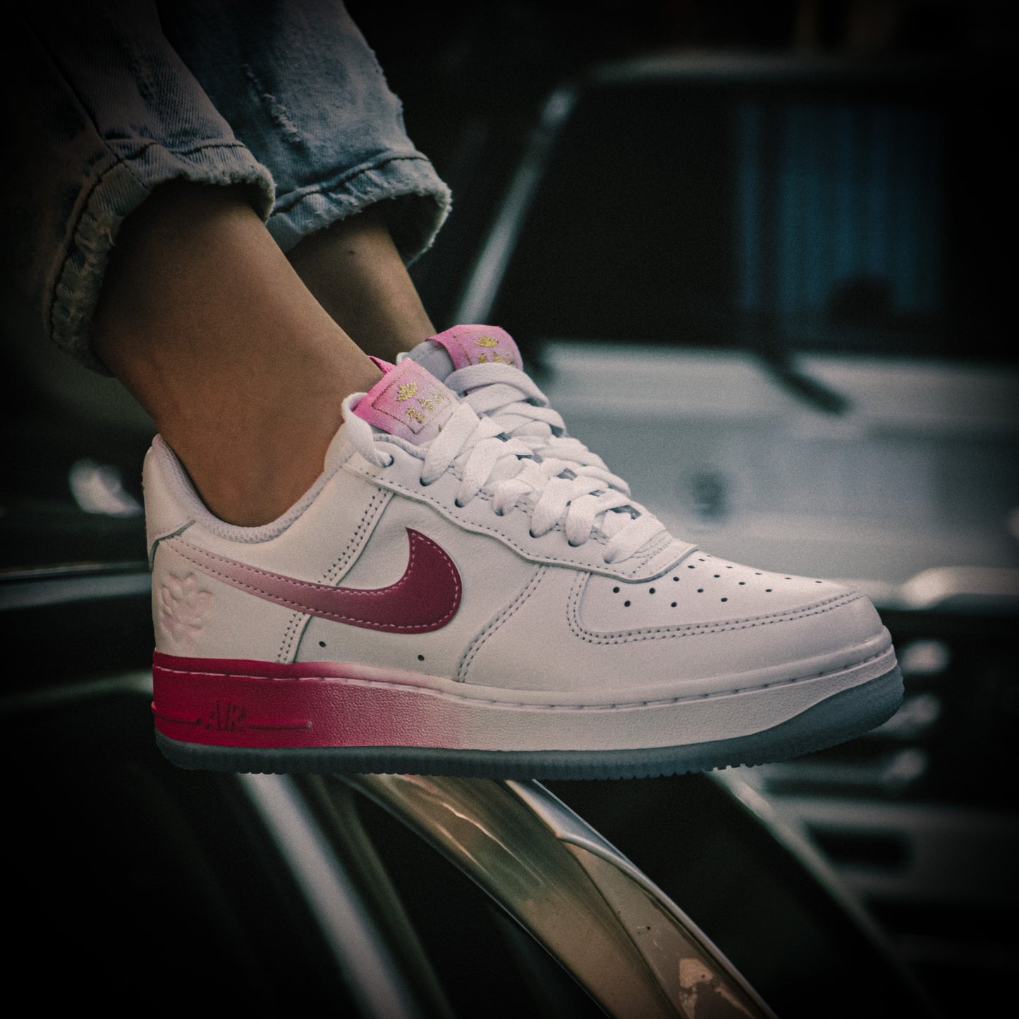4us (5.5W) Nike Air Force One “Lotto Flower” 